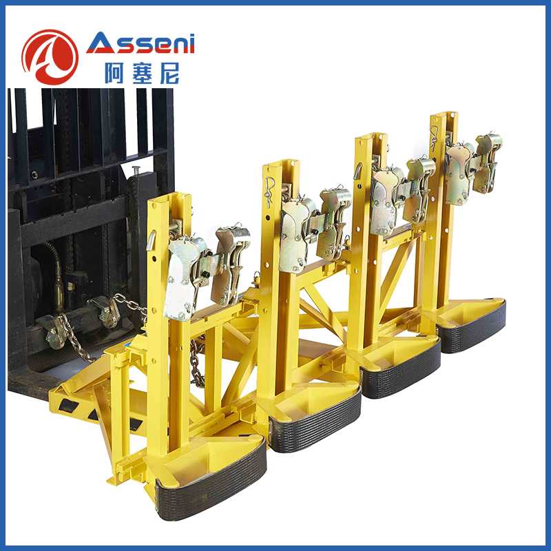 4DG-叉車油桶夾具四桶八鷹嘴重型抱夾-無(wú)錫阿塞尼科技有限公司